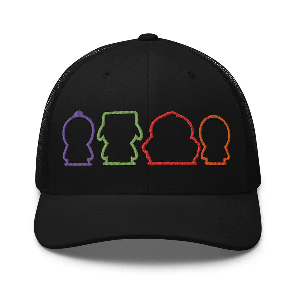 South Park Merch South Park 4 Boys Embroidered Trucker Hat Birthday Gift For Him - Lilybirchmarket