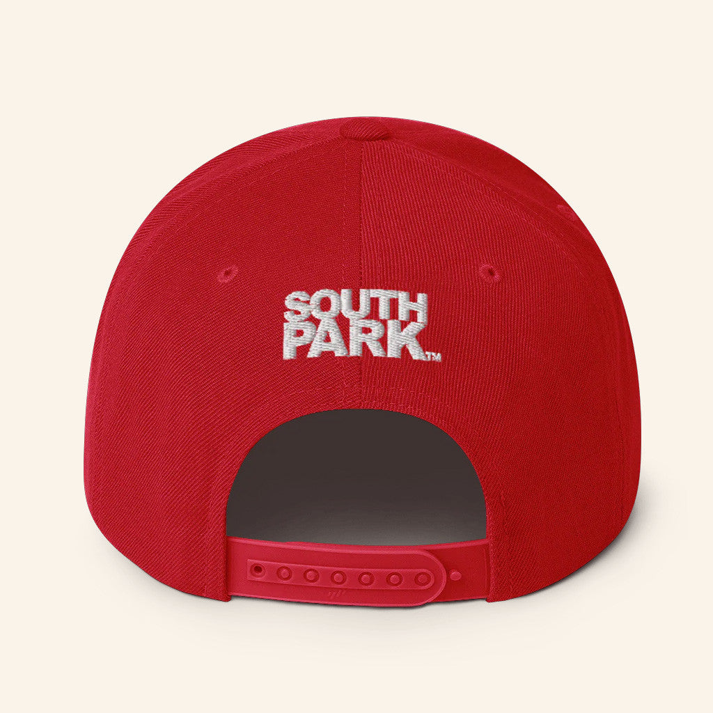 South Park Merch South Park Cartman Embroidered Snapback Hat Gifts For Besties - Lilybirchmarket