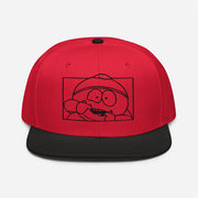 South Park Merch South Park Cartman Fun Face Embroidered Snapback Hat Him Gifts - Lilybirchmarket