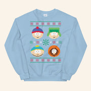 South Park Merch South Park Character Holiday Crewneck Sweatshirt Gifts For Friends - Lilybirchmarket