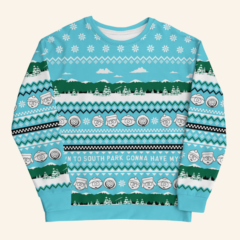 South Park Merch South Park Holiday Ugly Sweatshirt Christmas Gifts For Son - Lilybirchmarket