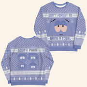 South Park Merch South Park Towelie Ugly Holiday Sweatshirt Cool Christmas Gifts For Guys - Lilybirchmarket