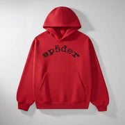 Sp5der VVS Hoodie Red Sp5der Merch Streetwear Apparel Gifts For Friends - Lilybirchmarket