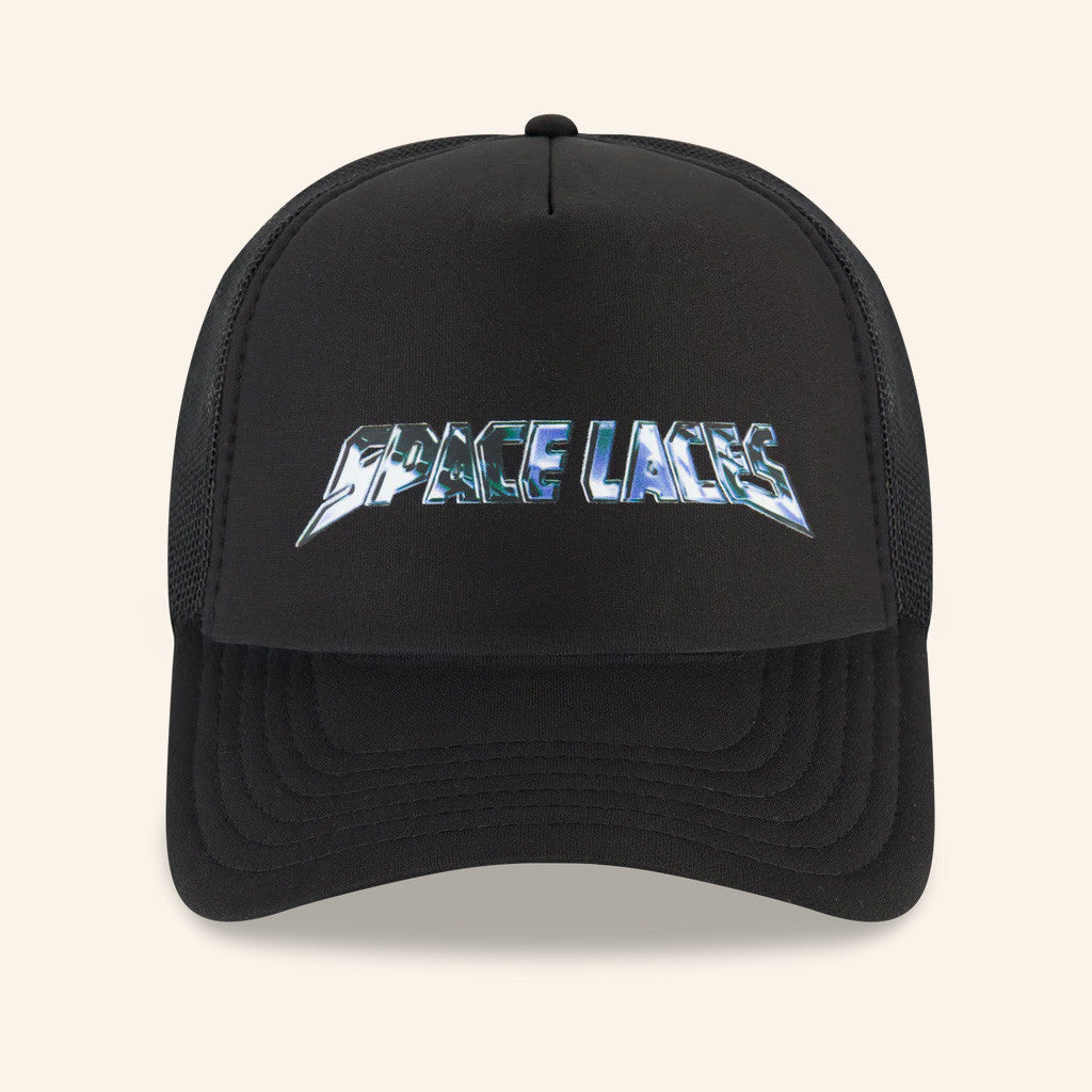 Space Laces Merch Space Laces Chrome Trucker Hat Gifts For DJ Fans - Lilybirchmarket