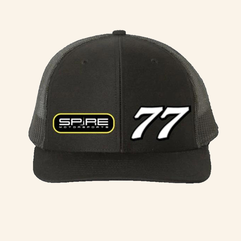 Spire Motorsports Merch Trucker Snapback Hat Spire Motorsports 77 Cap - Lilybirchmarket