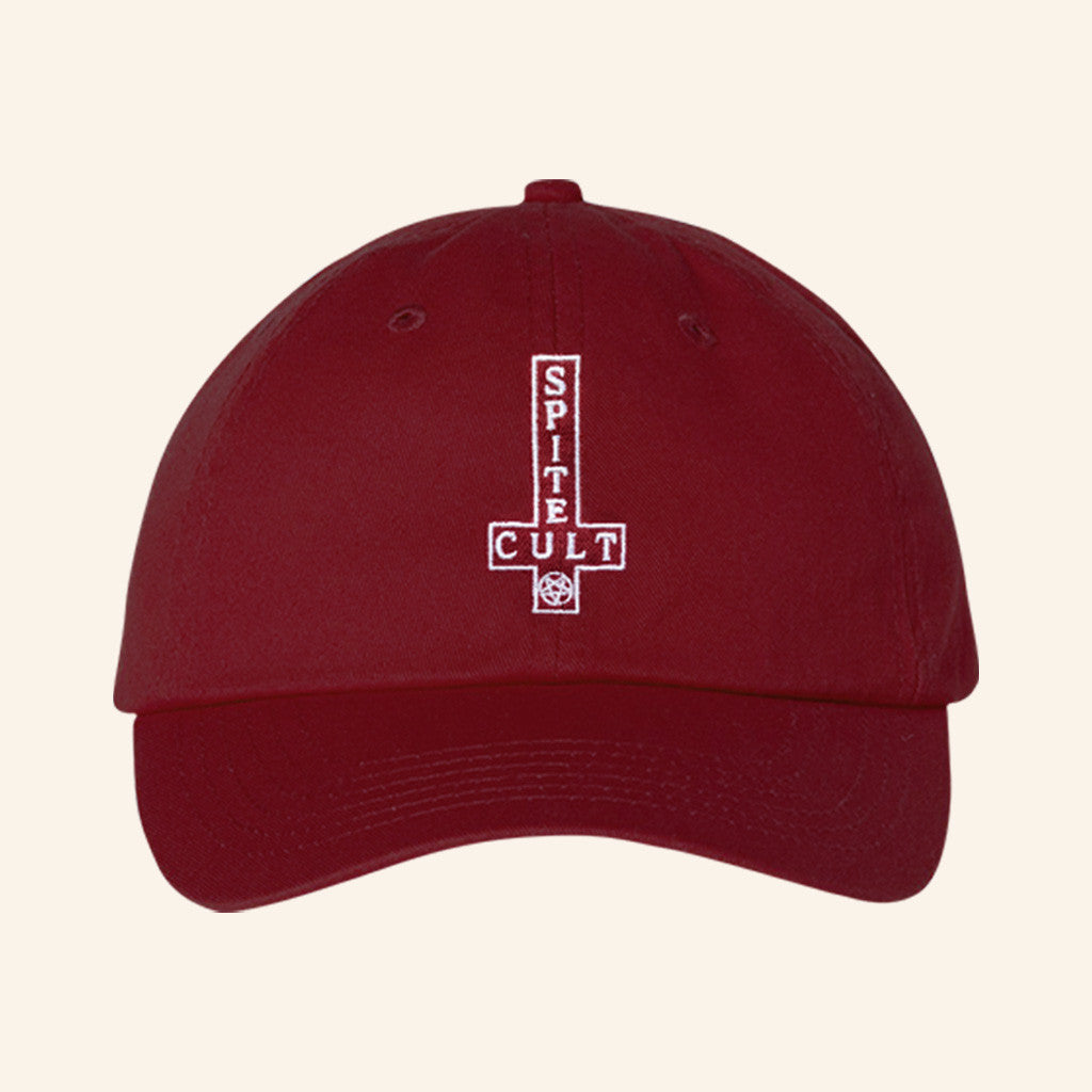 Spite Cult Merch Embroidered Cross Hat Christmas Present For Dad - Lilybirchmarket