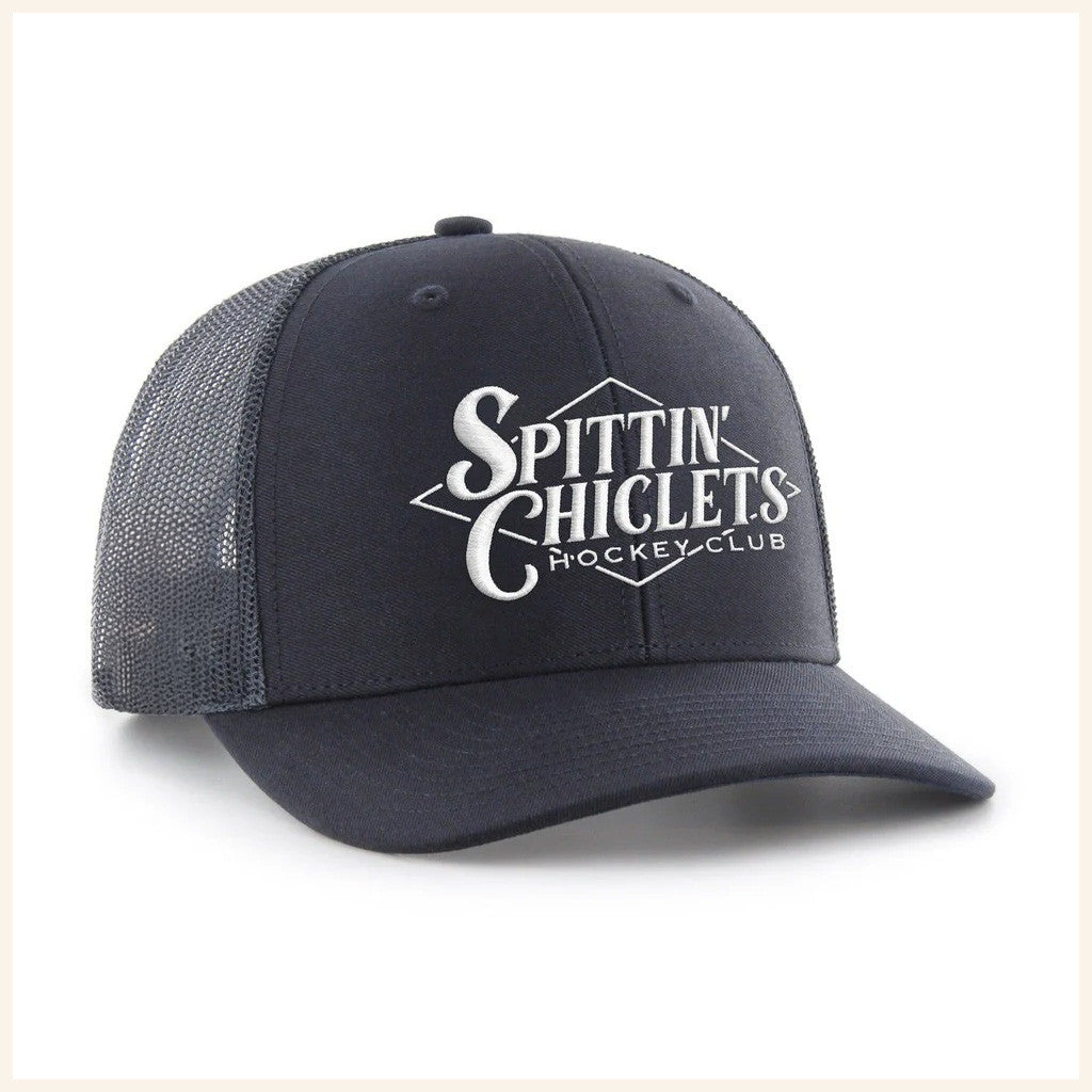 Spittin Chiclets Merch Spittin Chiclets Hockey Club Trucker Hat Unique Ice Hockey Gifts - Lilybirchmarket