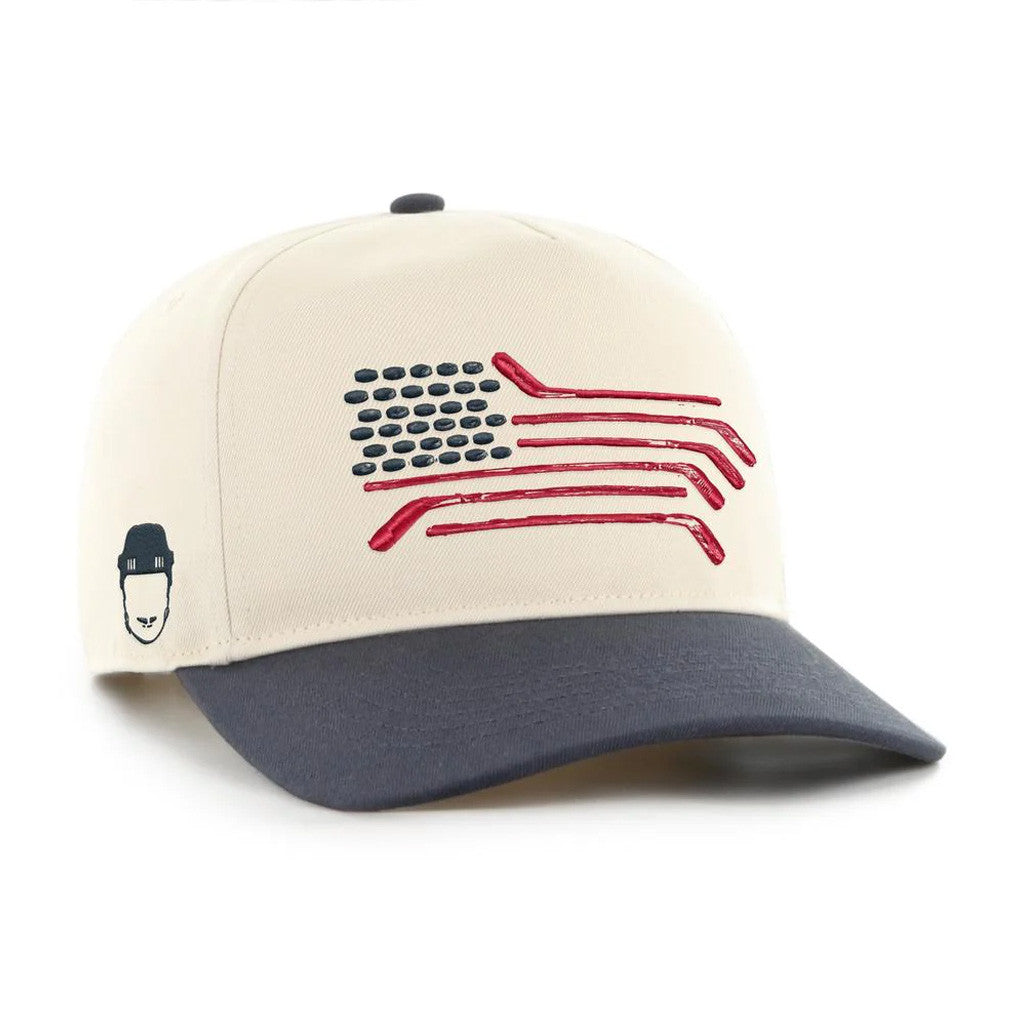 Spittin Chiclets Merch Spittin Chiclets Hockey Flag Embroidered Hat Unique Ice Hockey Gifts - Lilybirchmarket