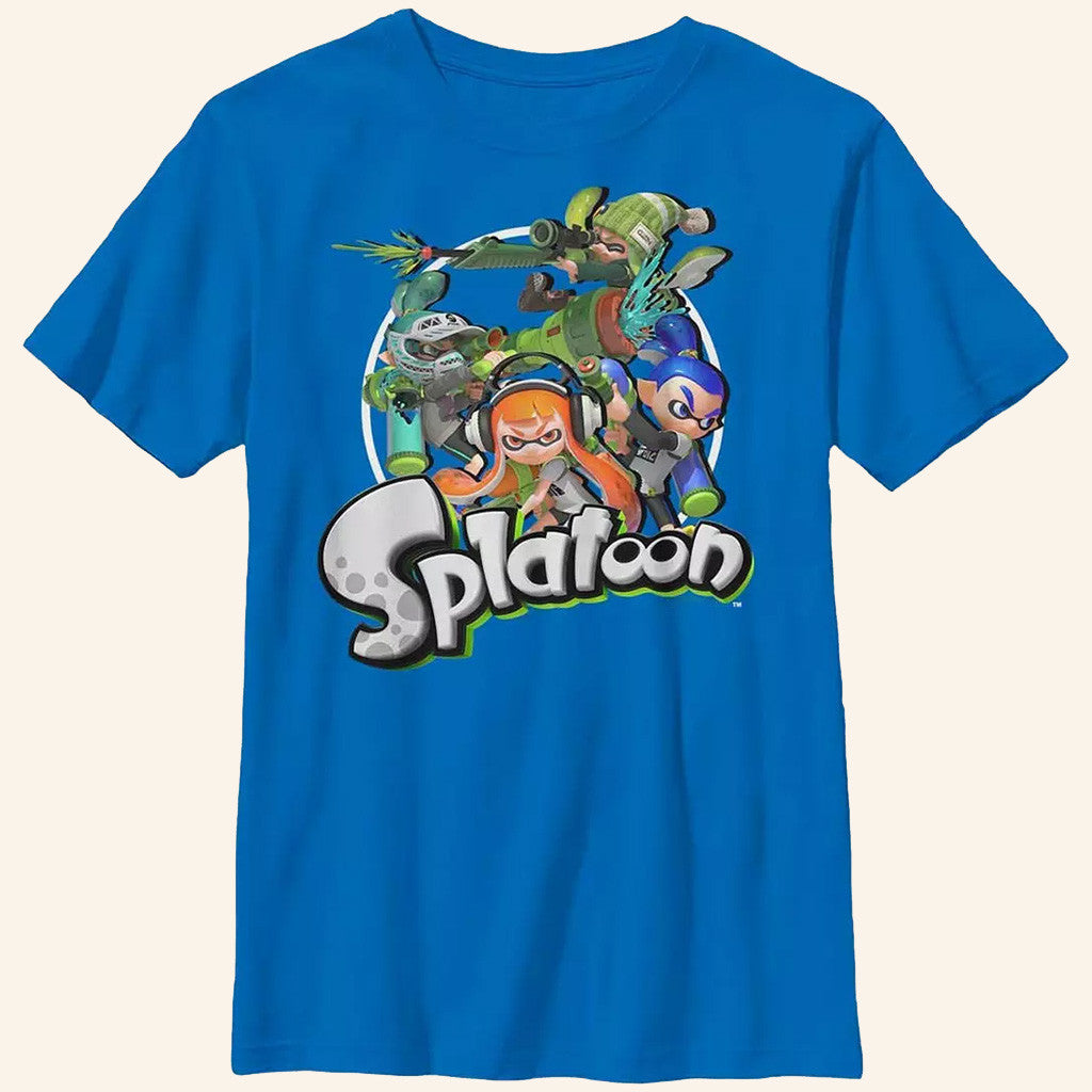 Splatoon Merch Splatoon Character Collage T-Shirt Birthday Gifts For Him - Lily Birch Market