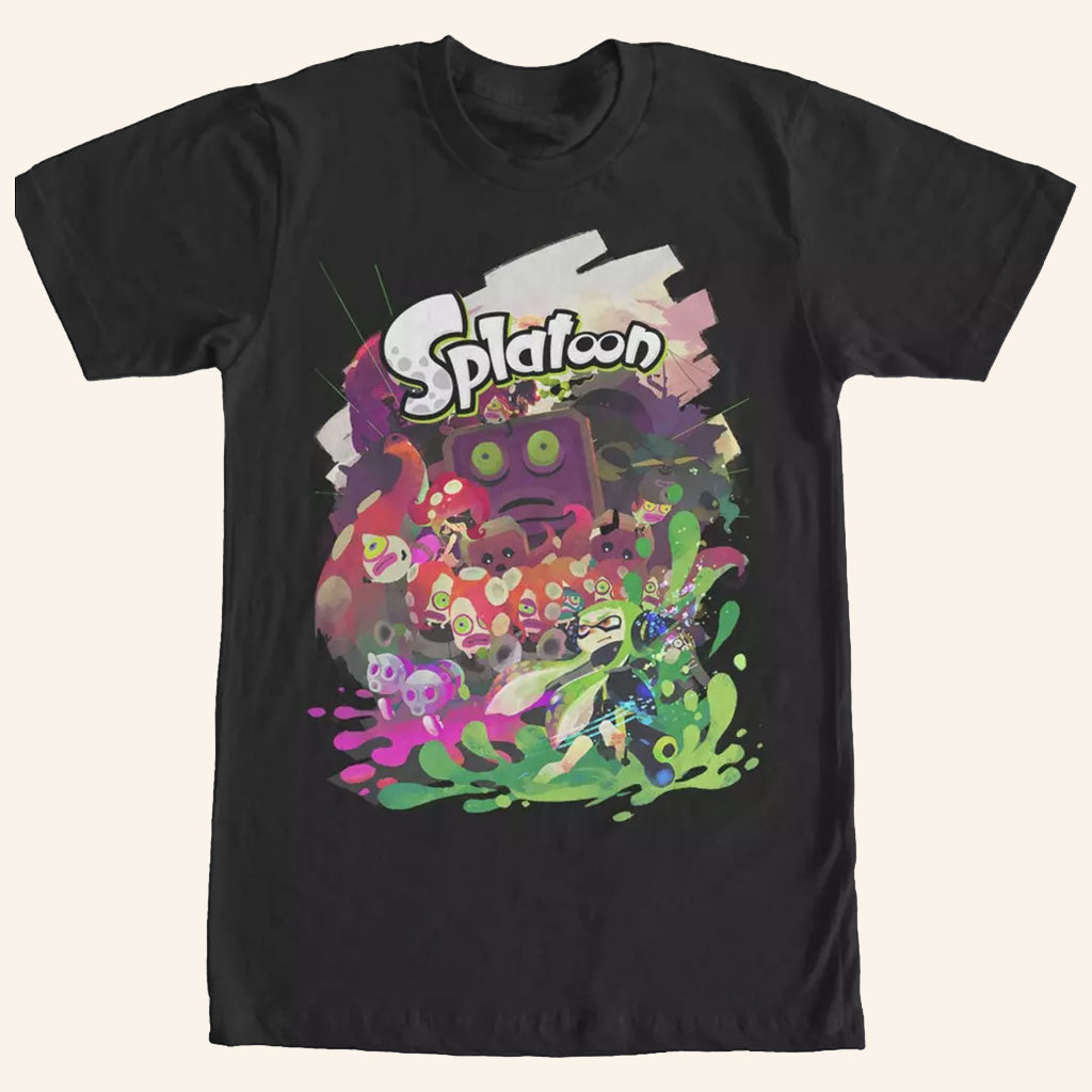 Splatoon Merch Splatoon Character T-Shirt Birthday Gifts For Husband - Lily Birch Market