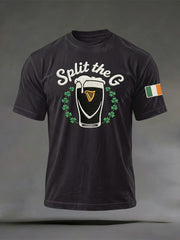  Split The G Beer T-Shirt Funny Irish Shirts St Patrick's Day Present Ideas - TradiViet