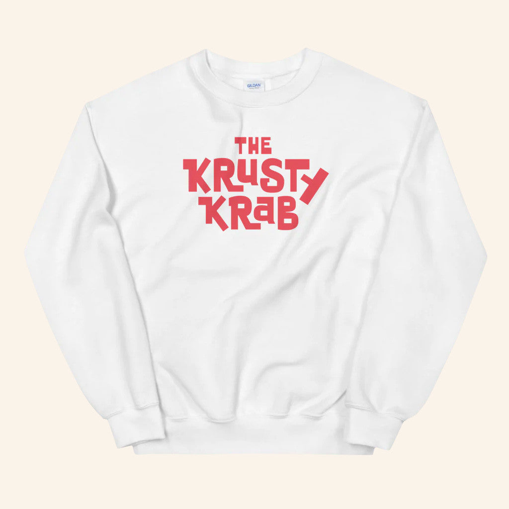 SpongeBob SquarePants Merch The Krusty Krab Logo Sweatshirt Great Gifts For Friends - Lilybirchmarket