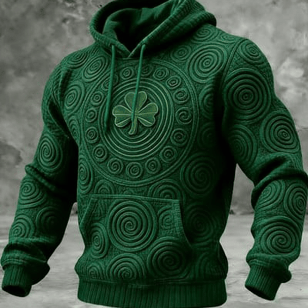 St Paddys Day Shamrock Hoodie St Patrick's Day Apparel Gift Ideas For Father - Lilybirchmarket