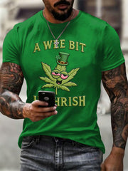  St Patrick's Day A Wee Bit Highrish T-Shirt Funny St Patricks Day Shirts Gifts For Holiday - TradiViet