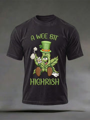  St Patrick's Day A Wee Bit Highrish T-Shirt Saint Patricks Day Shirts Funny Gifts - TradiViet