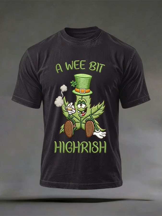  St Patrick's Day A Wee Bit Highrish T-Shirt Saint Patricks Day Shirts Funny Gifts - TradiViet