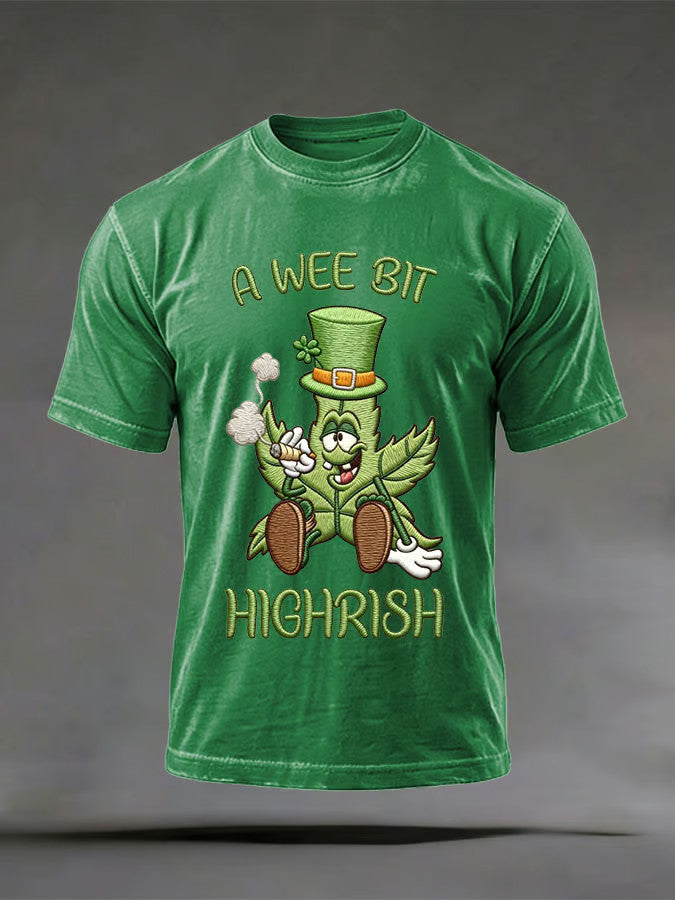  St Patrick's Day A Wee Bit Highrish T-Shirt Saint Patricks Day Shirts Funny Gifts - TradiViet