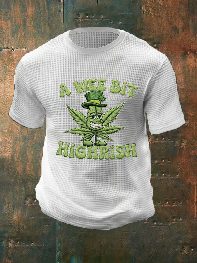  St Patrick's Day A Wee Bit Highrish T-Shirt St Pattys Shirt Awesome St Patrick's Gifts For Men - TradiViet