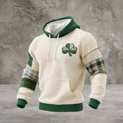 St. Patrick's Day Art Hoodie Shamrock Art St Patricks Hooded Sweatshirt Best Gift For St Pats - Lilybirchmarket
