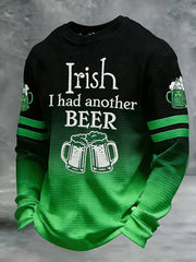  St. Patrick's Day Beer Festival Irish I Had Another Beer Long Sleeve T Shirt Lucky Clover Gifts - TradiViet