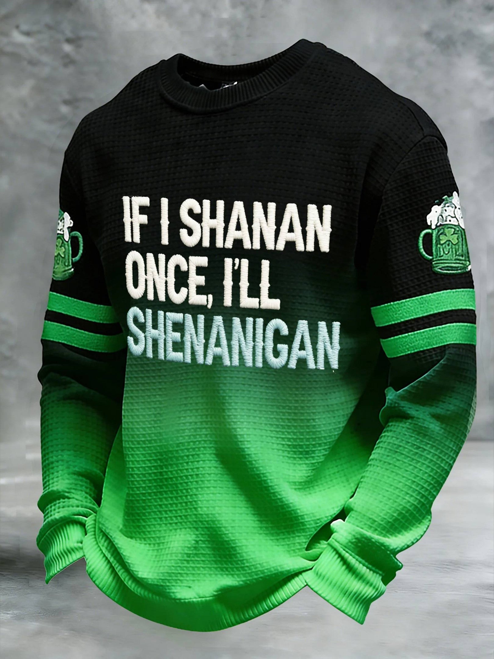 St Patrick's Day Beer Festival Long Sleeve T-Shirt If Shanan Once I'll Shenanigan Shirt - TradiViet