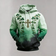 St. Patrick's Day Celtic Cross Hoodie St Patricks Day 2026 Merch Present Idea - Lilybirchmarket