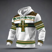 St. Patrick's Day Celtic Cross Hoodie St Patrick's Day Apparel St Pats Present - Lilybirchmarket