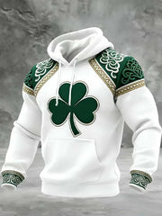 St Patrick's Day Celtic Knot Lucky Clover Hoodie Presents For Boyfriends Ireland - Lilybirchmarket