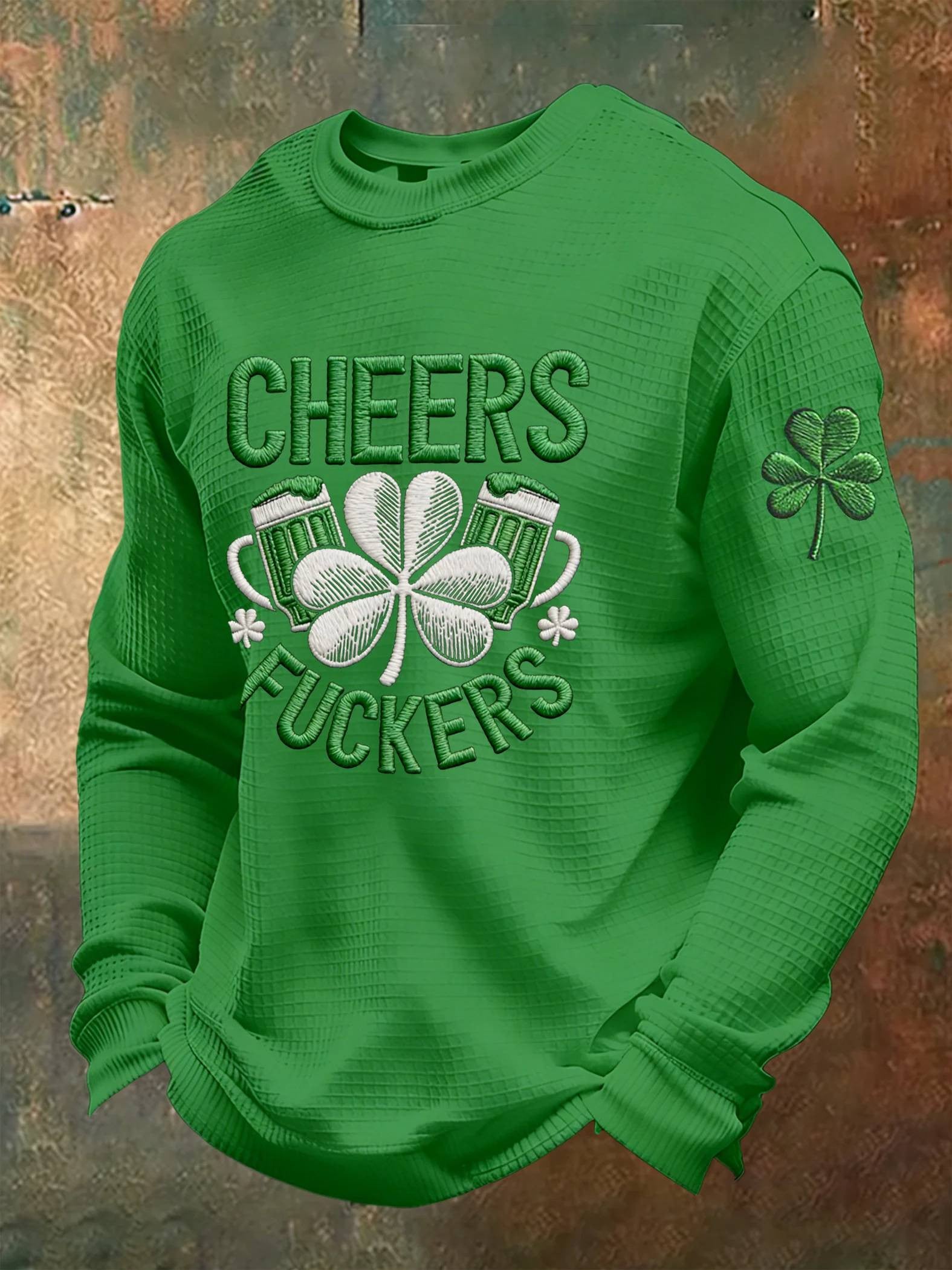  St Patrick's Day Cheers F Long Sleeve T-Shirt Irish Holiday Apparel Gifts For Father - TradiViet