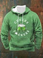 St Patricks Day Cheers Green Beer Hoodie Saint Patricks Day Outfits Good Gifts For Him - Lilybirchmarket