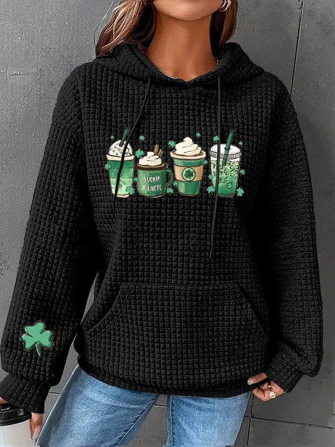 St Patrick's Day Coffee Hoodie St Patrick's Women's Clothing Gifts For Coffee Lovers - Lilybirchmarket