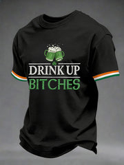  St Patrick's Day Drink Up Btches T-Shirt Funny St Patrick's Day Shirts Gifts For Beer Lovers - TradiViet