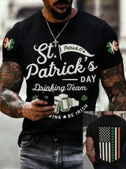  St Patrick's Day Drinking Team Short-Sleeved T-Shirt Funny Irish Beer Gift - TradiViet