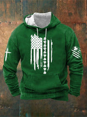 St Patricks Day Flag Shamrock Hoodie Saint Patrick's Day Gift Ideas For Husband - Lilybirchmarket