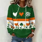 St Patrick's Day Floral Hoodie Saint Patricks Day Apparel Good Gift For Her - Lilybirchmarket