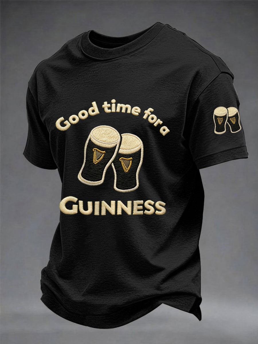  St Patrick's Day Good Time For A Guinness T-Shirt Best St Patricks Day Shirts Gifts For Dad - TradiViet