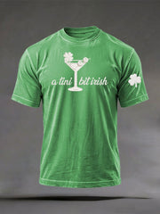  St Patrick'S Day Green Beer Party A Tiny Bit Irish Shirt Funny Irish Bar Gift - TradiViet