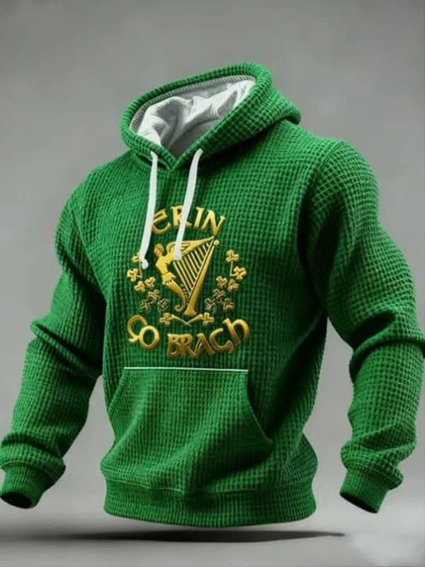 St Patrick's Day Hoodie Erin Go Bragh Hooded Sweatshirt Green Gifts For St Patrick's Day - Lilybirchmarket