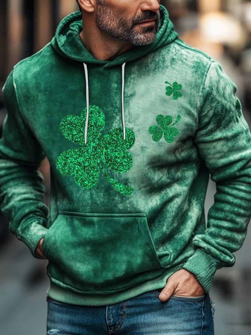 St Patrick's Day Hoodie Shamrock Hoodies St Patty's Day Apparel Gifts For Husband - Lilybirchmarket