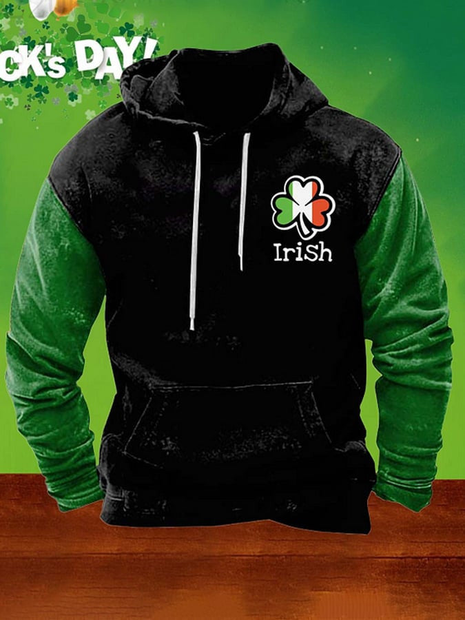 St Patrick's Day Irish Hoodie St Patty's Day Men's Outfits Best Gifts For Boyfriend Ireland - Lilybirchmarket