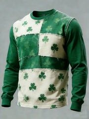  St Patricks Day Irish Shamrock Pullover Long Sleeve Shirt Patty's Shirt Holiday Gift For Men - TradiViet