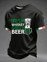 St Patrick's Day Irish Whiskey Green Beer T-Shirt Best St Patricks Day Shirts Gifts For Dad - TradiViet