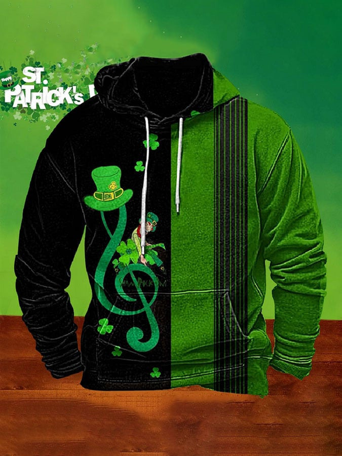 St Patrick's Day Leprechaun Hoodie St Paddys Clothing Presents For Him Ireland - Lilybirchmarket