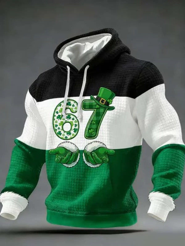St Patricks Day Leprechaun Shamrock Hoodie Saint Patrick's Day Irish Lucky Clover Gift Men - Lilybirchmarket