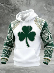 St Patrick's Day Lucky Clover Hoodie Paddy Day Clothing Presents For Husband Ireland - Lilybirchmarket