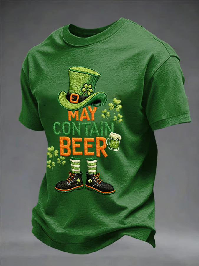 St Patrick's Day May Contain Beer Festival T-Shirt St Patrick's Day Gifts For Husband - TradiViet