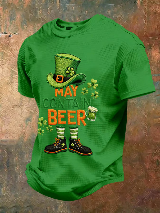  St Patrick's Day May Contain Beer Festival T-Shirt St Patrick's Day Shirts Beer Lover Gift - TradiViet
