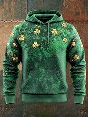 St Patrick's Day Shamrock Art Hoodie St Paddys Day Clothes Gifts For Boyfriend Ireland - Lilybirchmarket