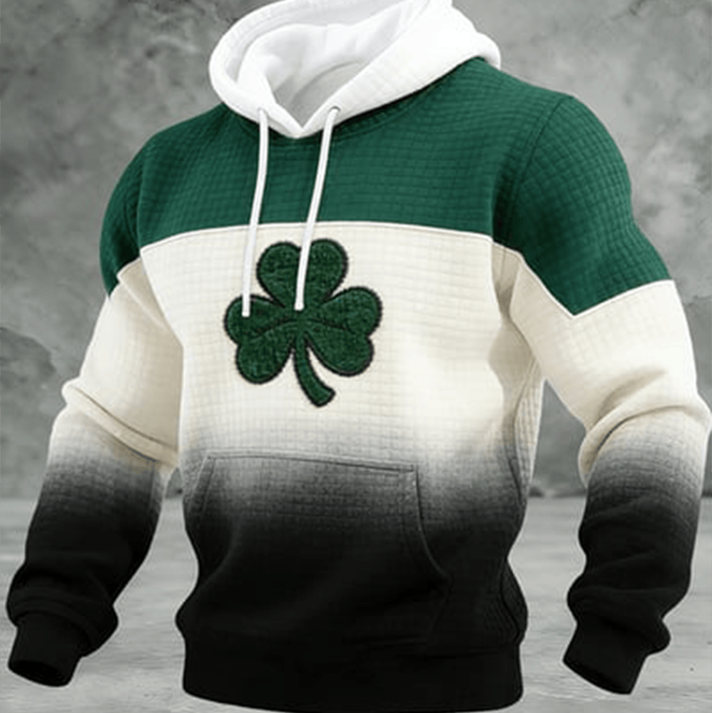 St Patrick's Day Shamrock Art Hoodie St Patrick's Day Outfit St Paddys Present Ideas - Lilybirchmarket