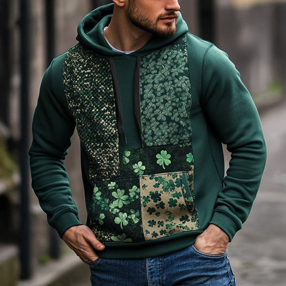 St Patrick's Day Shamrock Hoodie Irish Holiday Retro Hoodie St Patrick's Day Presents - Lilybirchmarket